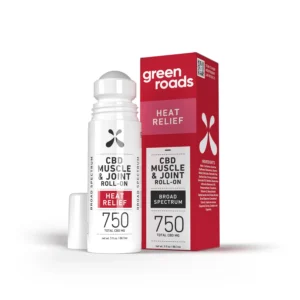 Green Roads, Heat Relief CBD Roll-On, Broad Spectrum THC-Free, 3fl oz, 750mg CBD