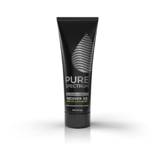 Pure Spectrum, Recover Ice: High Concentration Cream, Broad Spectrum THC-Free, 4oz, 1000mg CBD