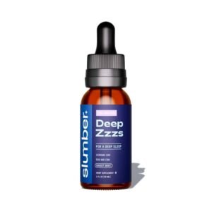 Slumber, Deep Zzzs CBD+CBN Sleep Tincture, Sweet Mint, Full Spectrum, 1fl oz, 500mg CBN + 1500mg CBD